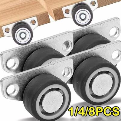 Mini Directional Track Pulley Directional Cartwheels  For Trolley Drawer Kitchen Cabinets