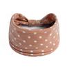 Wide Headbands for Women Polka Dots Knotted Turban Headwrap Elastic Yoga Workout Head Bands Boho Cotton Bandana Non Slip Hairbands Hair Accessories