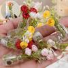 8Pcs Creative Mini Vase Magnets Handmade Cute Refrigerator Magnets  Office Decoration