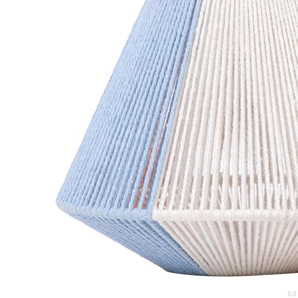 Ceiling Lantern Cover Lamp Shade Replacement Decor Weave Rope Lampshade Cotton for Home Dining