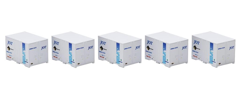 TOMIX N Gauge Privately Owned Type Japan Oil Blue 5 Model Railroad Supplies UR19A-3000 Container, Transportation, Stripe, Pieces, 3306,