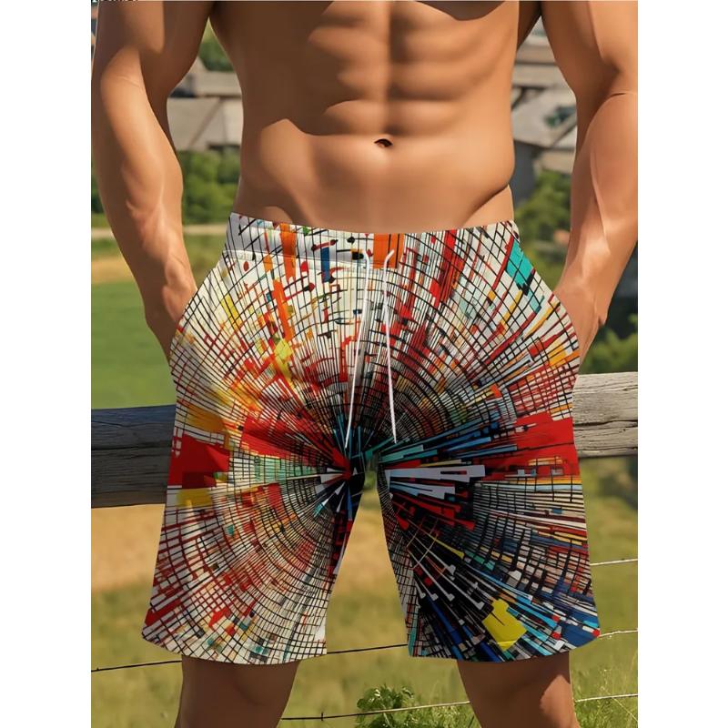 Fashion Men's Shorts 3D Animal Color Printed Animal Shorts