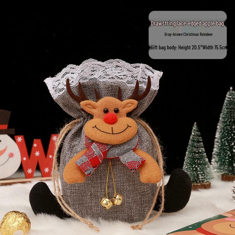 Christmas Eve Apple Candy Gift Tote & Packaging Bag