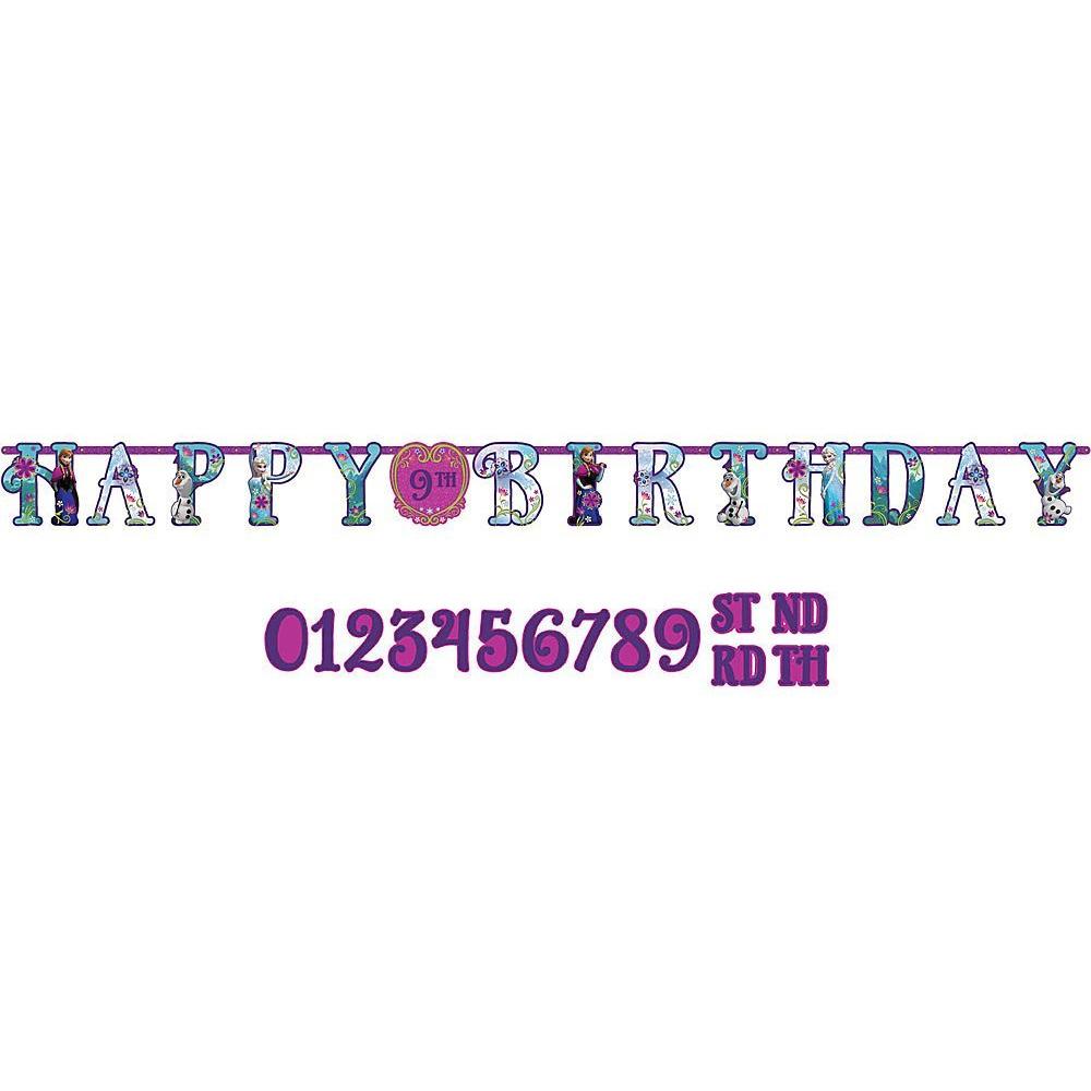 Frozen Jumbo Letter Birthday Banner Kit
