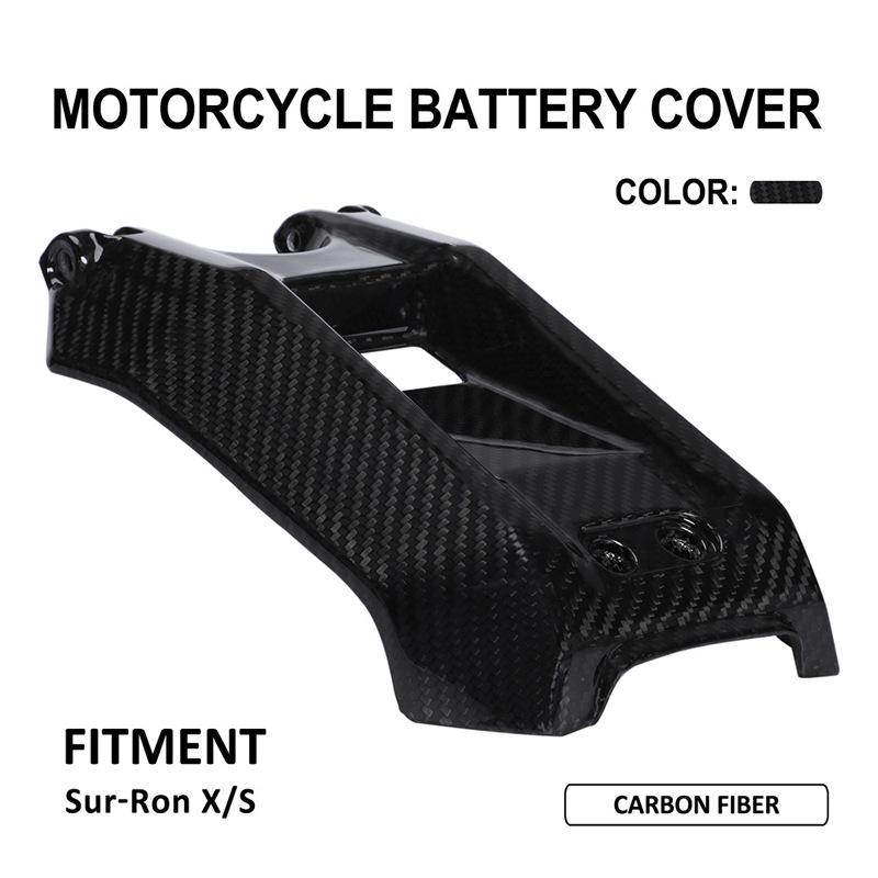 Sur-RonX/S Electric Off-Road Motorcycle Carbon Fiber Battery Cover