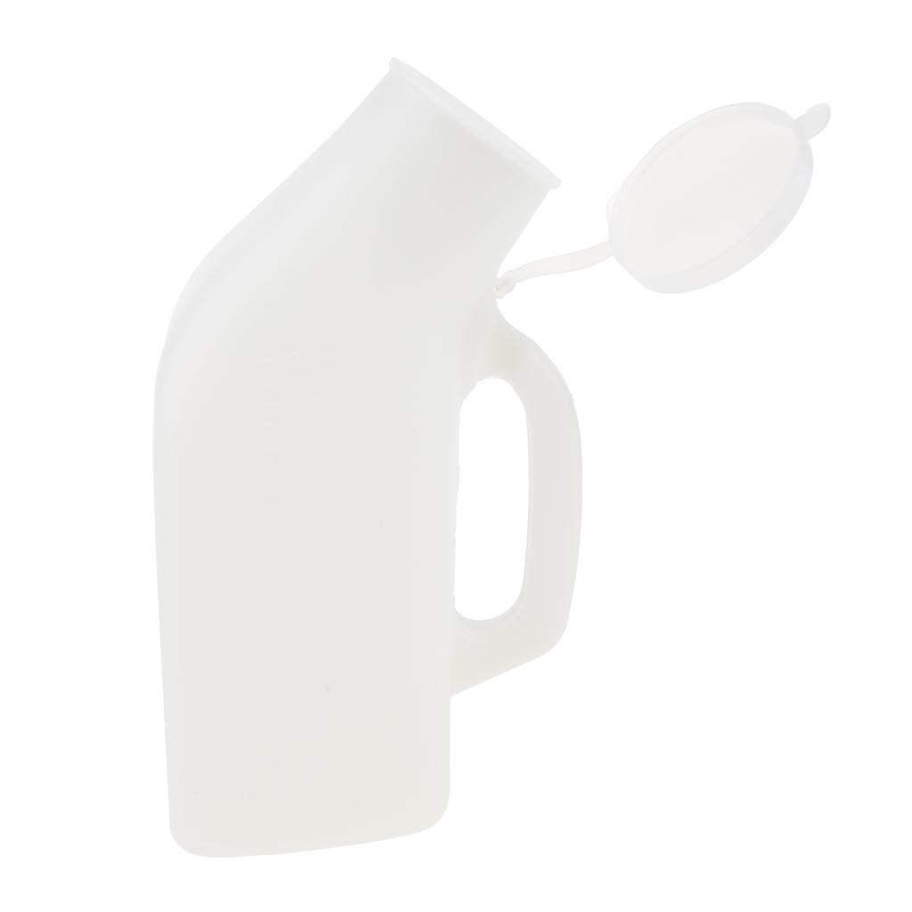 Male Urinal Pee Potty Bottle with Cover & Handle, Emergency Aid; 23 X 9.3 X 12