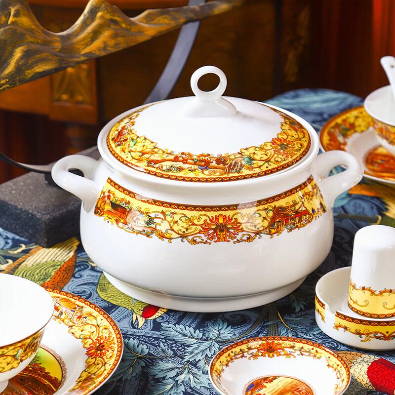 JANLA Qingming Scroll Ceramic Dinnerware Set