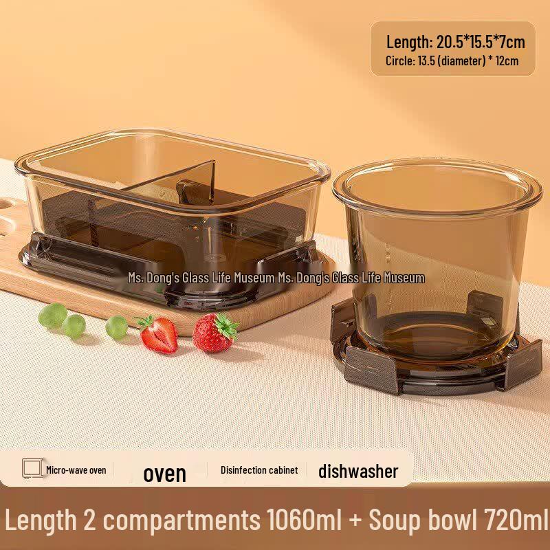 Qiwei Glass Microwave Lunch Box