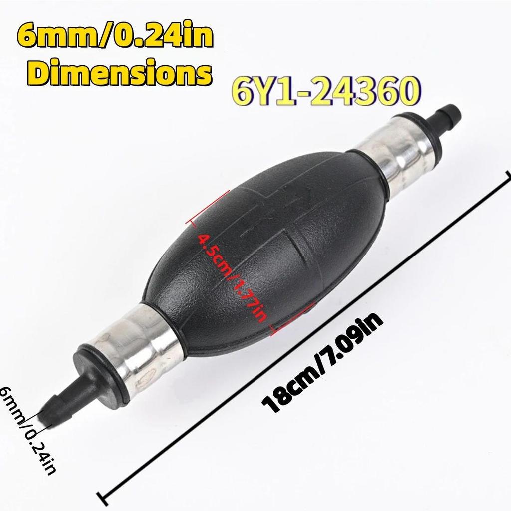 Outboard Fuel Primer Bulb Hand Pump 6mm 8mm Fuel Line Primer Pump for Inflatable Boat Motor 3