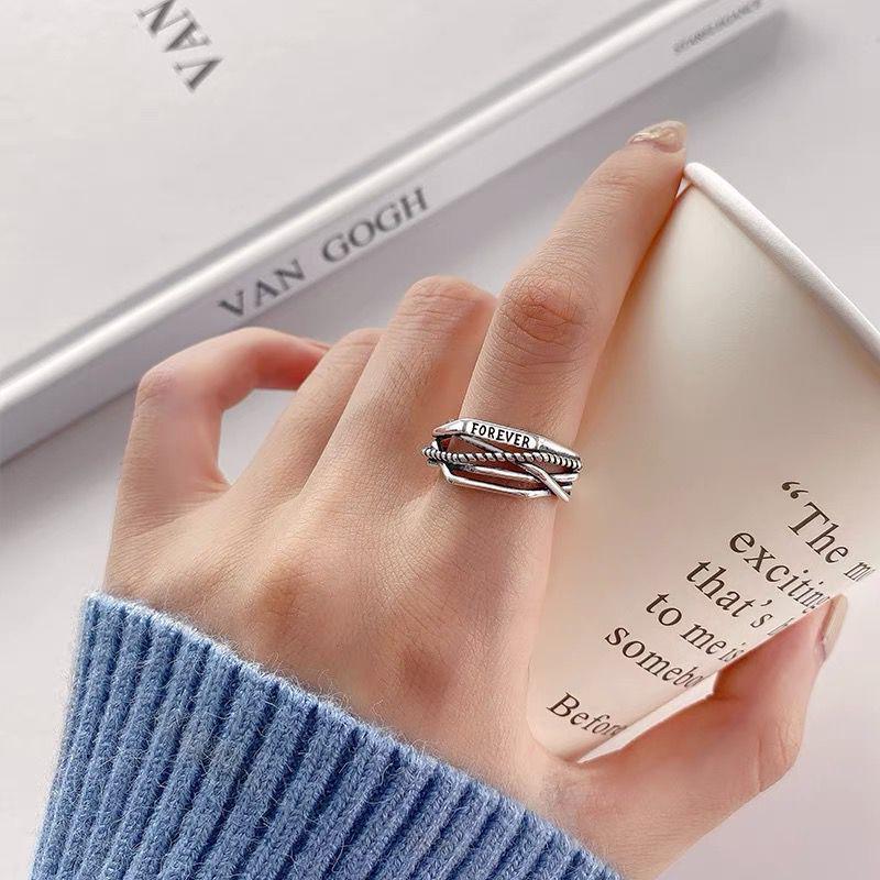 Women's Silver-Plated Retro Korean Style Index Finger Ring