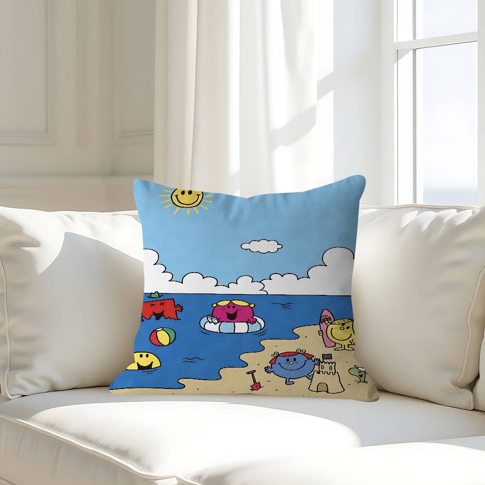 

M-Monsieur M-Madame Pillow Case Removable Washable Cushion Cover – All-Season Soft Linen 16x16Inch