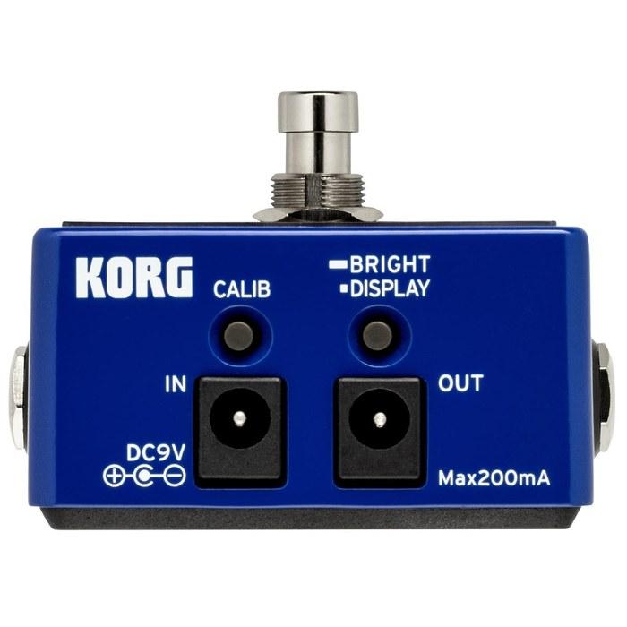 KORG Pitchblack X Guitar/Bass Tuner Pedal 0.1 Cent Accuracy, Ultra Buffer, True Bypass, DC Output, Strobe Tuning, Blue