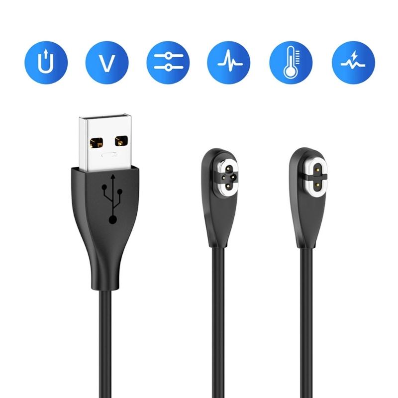 2 in 1 Magnetic USB Charging Cable 1m Cable Compatible for Bone Conductions Headphones For Efficient Charging Cord