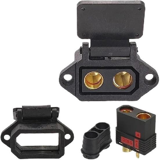 QS8-S Plug XT90 Plug Male and Female Modified Electric Motorcycle Charging Port Connector T-Shell(XT90S Female Set)