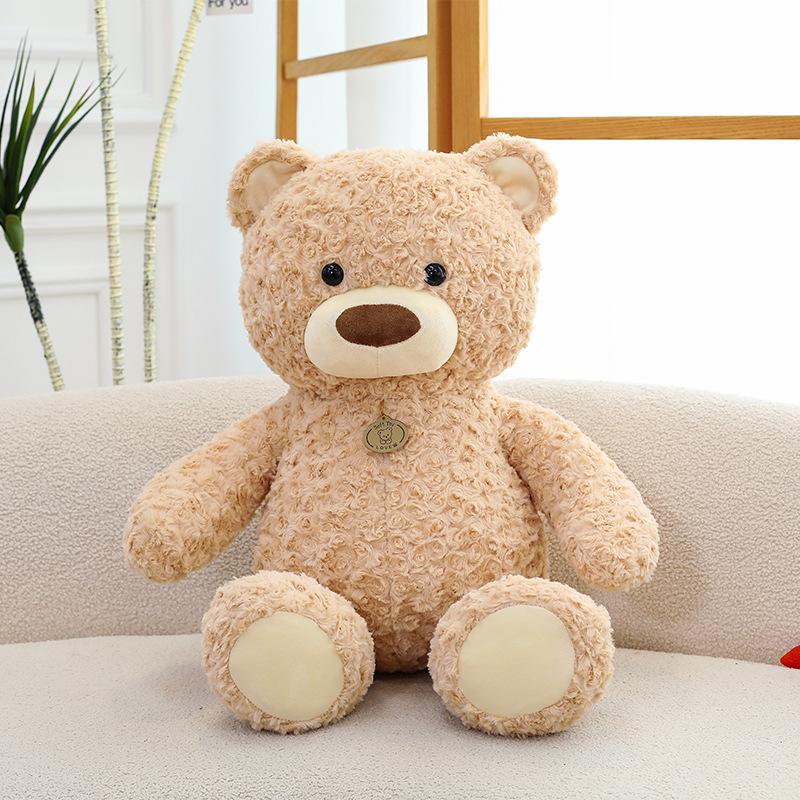 

Gift Bear Doll Cuddle Teddy Bear Plush Toy Children s Sleeping Pillow Birthday Gift 35 cm 0.3kg бежевый