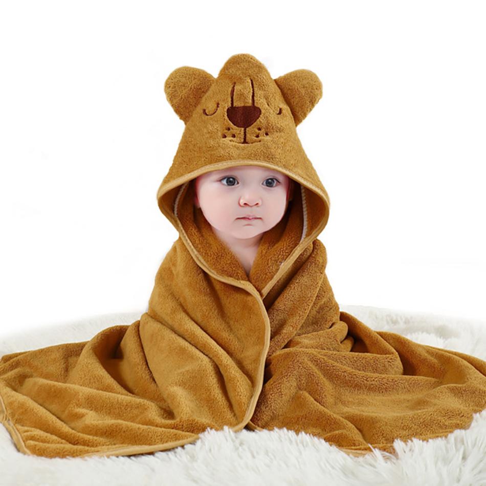 Baby Cover Boy Girl Dino Animal Hooded Cold Blankets Baby Crib Kit Accessories Infant Kids Swaddling Bath Velvet Quick-Dry Towel