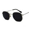 Retro Square Sunglasses for Men/Women Fashion Small Frame Polygon Sun Glasses Vintage Metal Outdoor Driving Eyewear