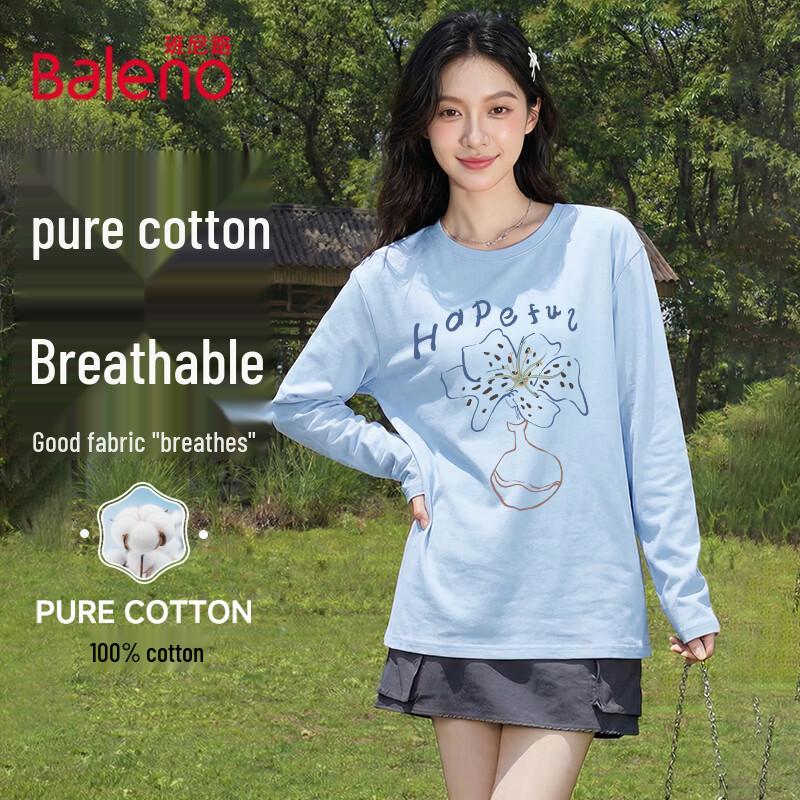 Baleno Women s 200g Heavy Cotton Long Sleeve T-Shirt S