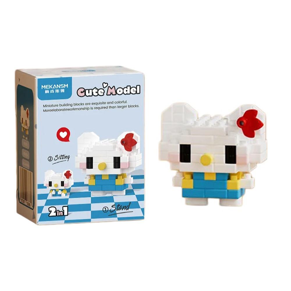 99 style Hello Kitty Building Blocks Cartoon Figures Kuromi Bricks My Melody Children's Assembly Toys Cinnamoroll Gift