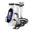 4 In 1 RF Cavitation Machine Fat Reduction Radio Frequency LED Body Slimming Machine with 4 Function Heads for Home Spa