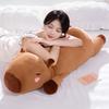 1 stück Kawaii Gefüllte Capybara Tier Obst Persimmon Plüsch Lange Kissen Kissen Weiche Puppe Cartoon Spielzeug Kissen Decor Baby Junge geschenke