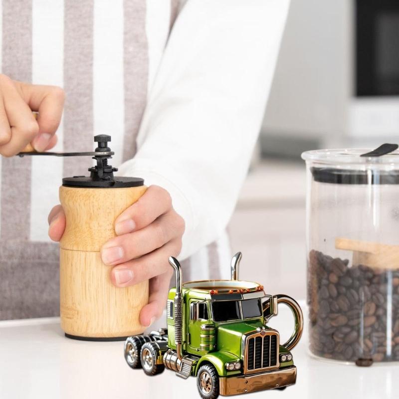 Realistic Truck Shape Mug With Sturdy Resin Materials Perfect For Truck Enthusiasts And Outdoor Sports Lover