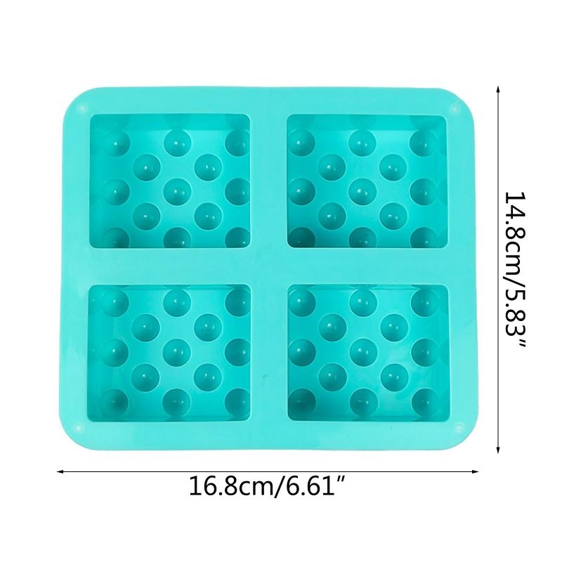 Silicone Soap Molds for Soap Making Rectangle 4 Cavity Epoxy Resin Mold for Adult and Kids Easy to Clean Soap Mold Craft