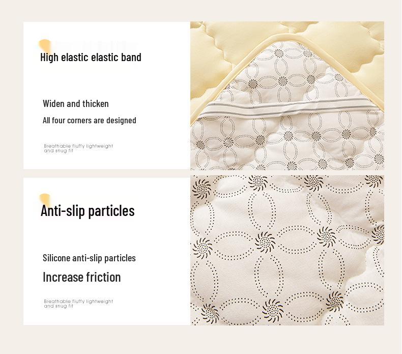 Summer Thin Mattress Pad & Blanket - Breathable & Soft Protector for Dorm, Hotel, and B&B Single Beds.