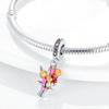Charm Copper Fit 3Mm Original Bracelet Necklace Womens Bouquet & Butterfly Charm Bead Diy Fine Jewelry Gift New