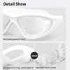 Men's and Women's Adult Fashion Racing Swimming Goggles Anti-Fog Glass for Competitive Swimmers