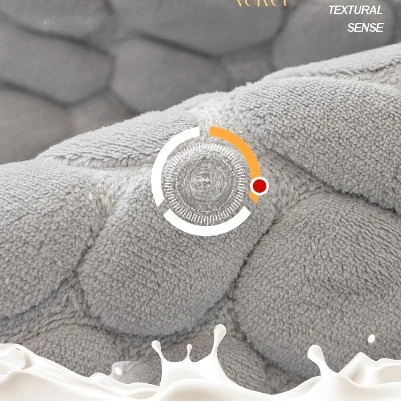 Milk Plush Sofa Towel Thick Warm Sofas Cushion Universal Corner Non-slip  3 Seat Mat Pillowcase Living Room Soft Couch Cover