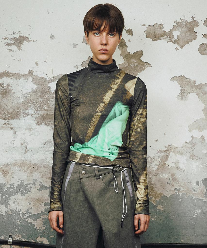 SEEN Hi-Neck Printing Long Sleeve (Road)
