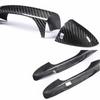 RHD Car Inner Real Carbon Fiber Door Handle Cover Trim Fit For Benz CES