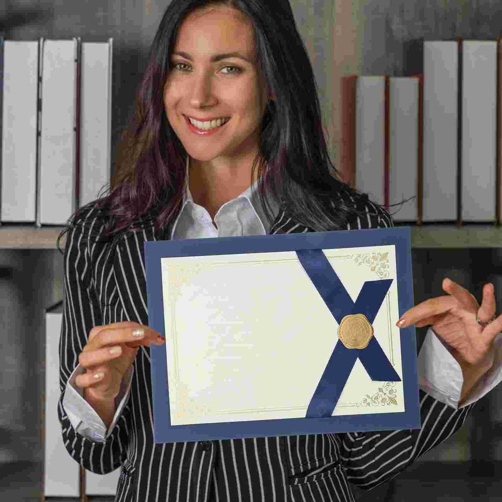 Stylish Certificate Covers Diploma Folders Paper Certificate Holders Award Shells Document Covers File Folders Filing Products