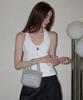 Slowslowly Lily Handmade Crochet Metallic Mini Tote Bag _ Silver