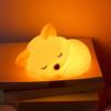 LED Rechargeable Cartoon Animals Lamp Children Bedside Lamp Silicone Wireless Night Light Dimmable Night Light Enduring