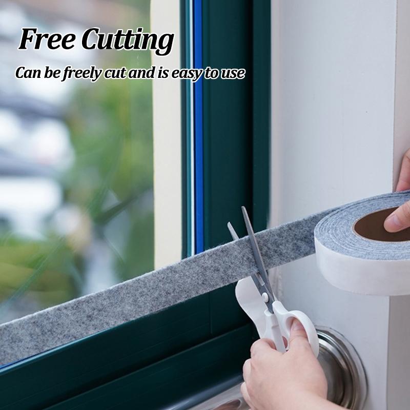4M Window Glass Absorbent Sticker Felt Door Windows Soundproof Sealing Strip Sink Wall Absorb Water Sticker Furniture Leg Pad
