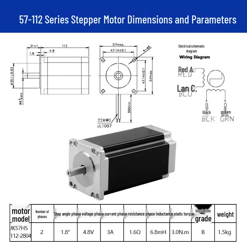 Two-Phase Stepper Motor for Textile Machinery, Screw Machine, Miniature DC High Torque Motor