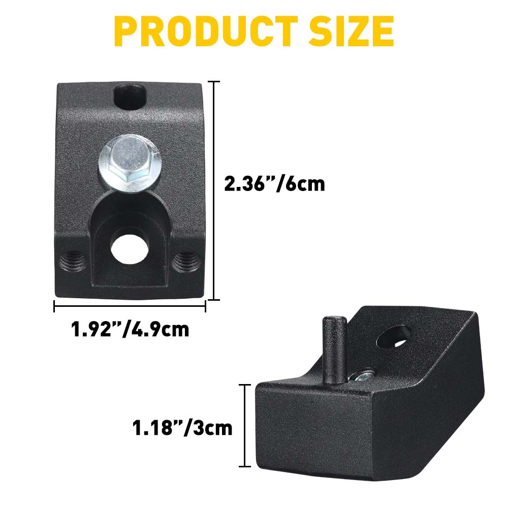 2Pcs Riser Front Seat Spacers Lift Jackers Kit Front of Seat for 2005-2022 Toyota Tacoma 4Runner FJ Lexus GX470 2003-2009