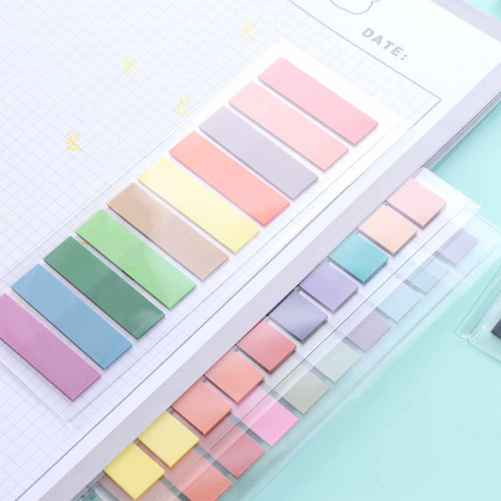 Self Adhesive Index Tabs Set Waterproof Annotation Tabs Label Stickers Office School Supplies