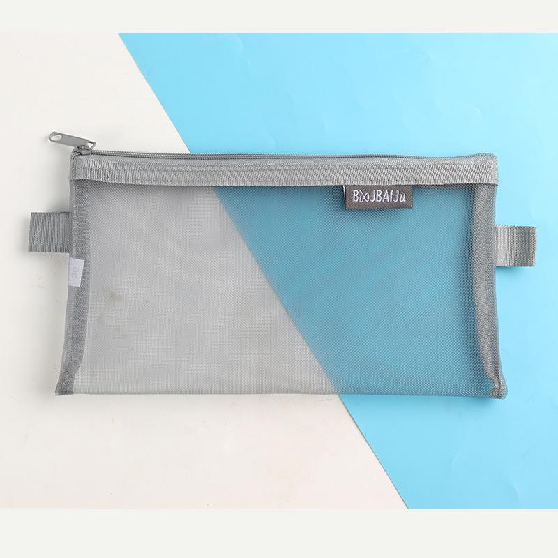 Large Capacity Custom Transparent Mesh Pencil Case with Logo