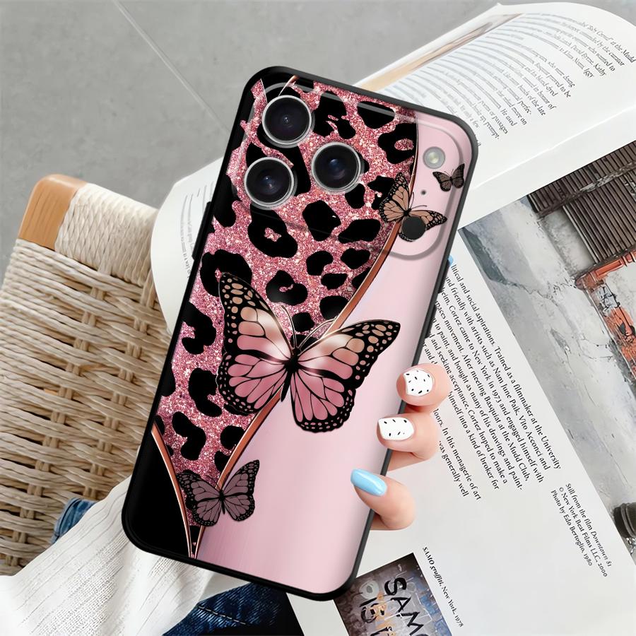Creative Leopard Print Art Funda Phone Cover Case for Apple iPhone 17 Pro Max Air 16 15 Pro 7 8 13 XR XS MAX 12 14 11