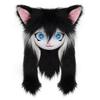 Fursuit Kig Testa di Gatto Peluche Fatto a Mano Maschera di Animale Peluche Carina Copricapo Cosplay Peloso Con Orecchie di Gatto Per Comic Con Festa Costume