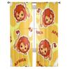 Lion Cute Cartoon Tulle Sheer Window Curtains For Living Room The Bedroom Modern Chiffon Voile Organza Curtains Decor Drapes