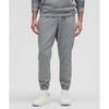 Textured Double Knit Cotton Jogger  Regular Heathered Medium Grey Black