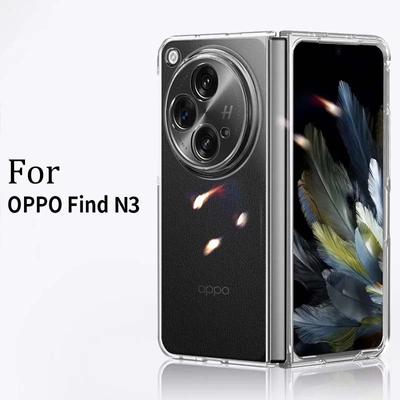 HD Transparent Phone Case For OnePlus Open 5G Clear Hard PC Protection Cover For Oppo Find N3 Tough Case For OPPO Find N2 Flip Fundas For OPPO Find N