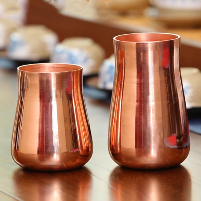 Brass Cup Pure Copper Beer Milk Mug Copper Chalice  Breakfast Cup Moscow Drinkware Tableware