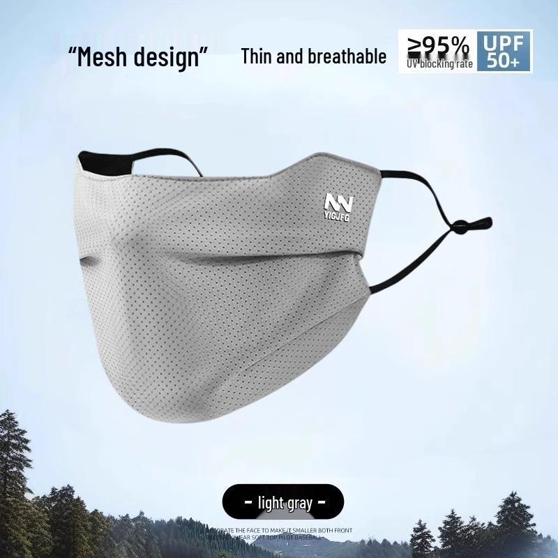

Men s Trendy 3D Windproof Anti-UV Ice Silk Face Mask - Summer 2025 Oversized Style
