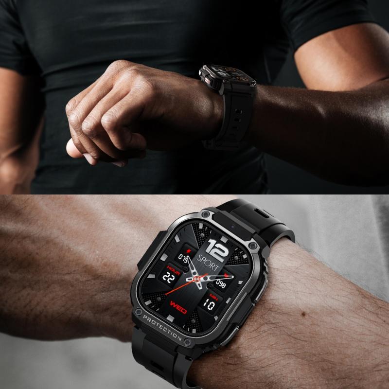 DM63 4G Smartwatch 2,13 tommer Android 8.1 2GB RAM 16G ROM 1000mAh Single SIM WIFICamera GPS Sports Watch