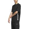 adidas Letter Round Neck Casual Pullover Comfortable Short Sleeve T-Shirt Unisex T-Shirts Black JJ0614